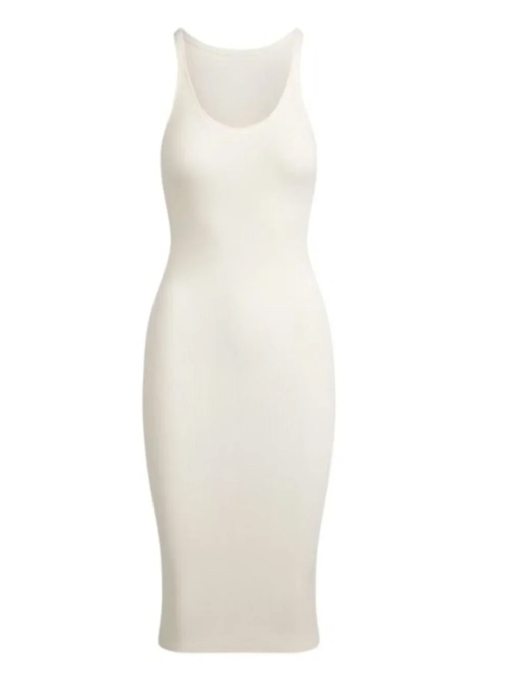 Skims Cotton Rib Tank Midi Dress Marble size Medium